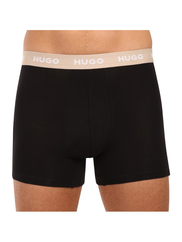 HUGO Háromdarabos szett - HUGO férfi boxeralsó fekete
