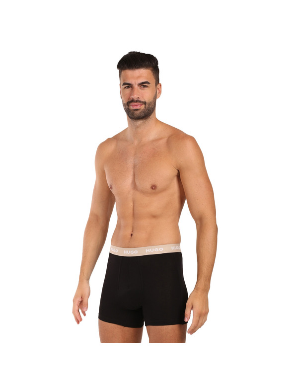 HUGO Háromdarabos szett - HUGO férfi boxeralsó fekete
