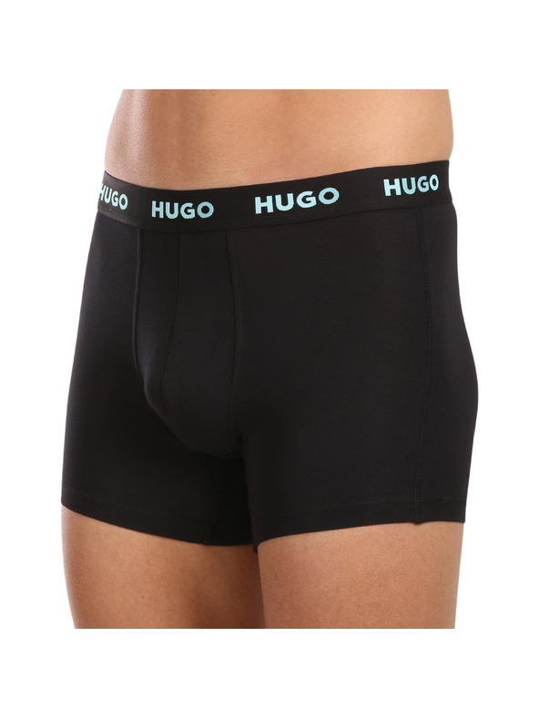 HUGO Háromdarabos szett - HUGO férfi boxeralsó fekete