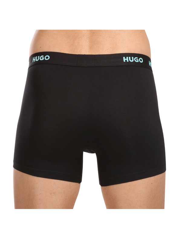 HUGO Háromdarabos szett - HUGO férfi boxeralsó fekete