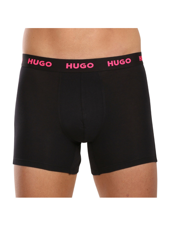 HUGO Háromdarabos szett - HUGO férfi boxeralsó fekete