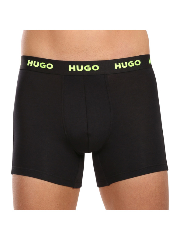 HUGO Háromdarabos szett - HUGO férfi boxeralsó fekete