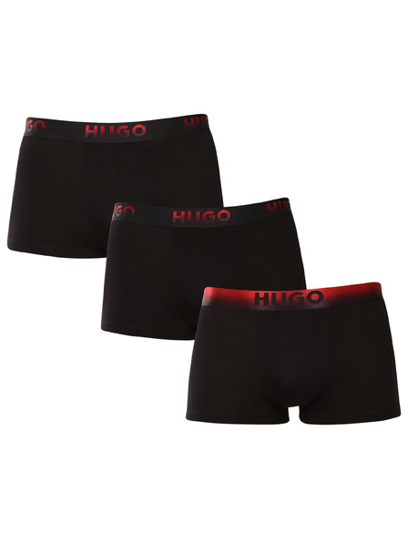 HUGO Háromdarabos szett - HUGO férfi boxeralsó fekete