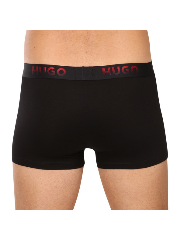 HUGO Háromdarabos szett - HUGO férfi boxeralsó fekete