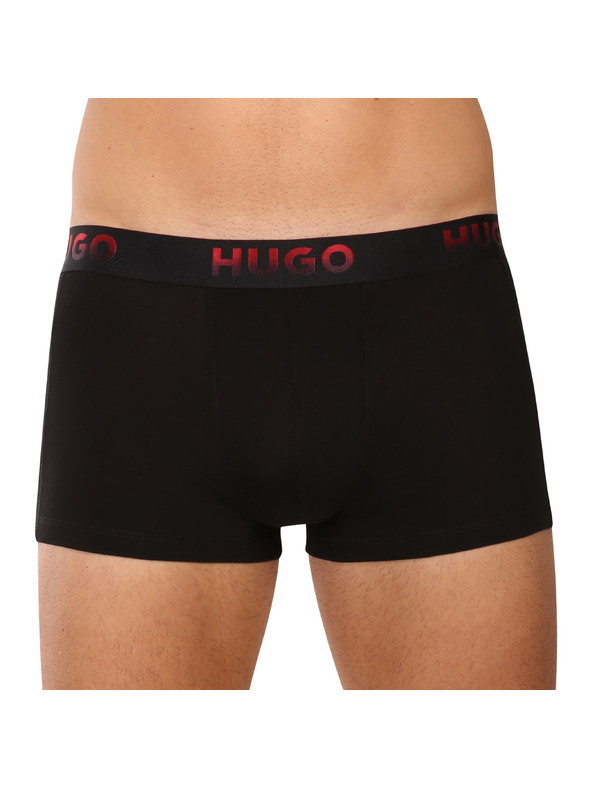 HUGO Háromdarabos szett - HUGO férfi boxeralsó fekete