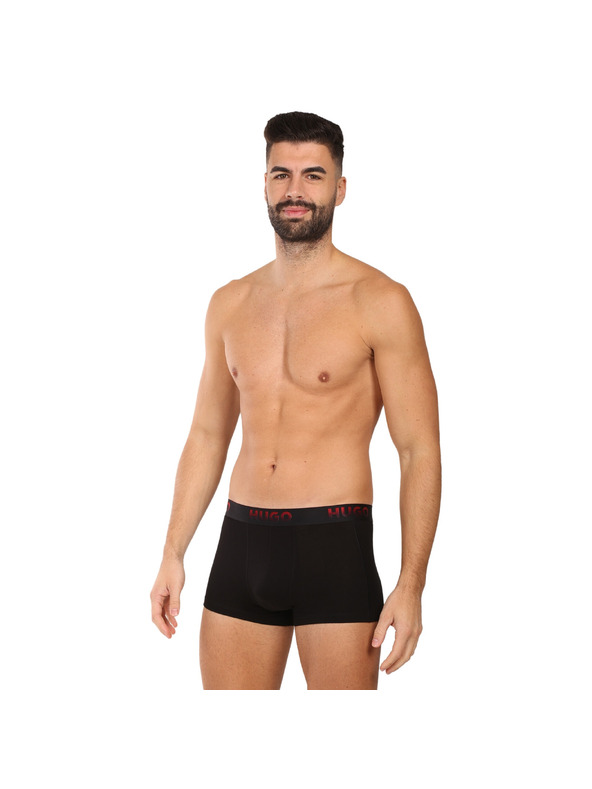 HUGO Háromdarabos szett - HUGO férfi boxeralsó fekete