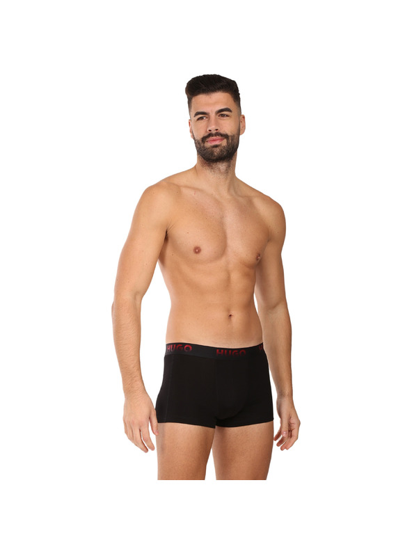 HUGO Háromdarabos szett - HUGO férfi boxeralsó fekete