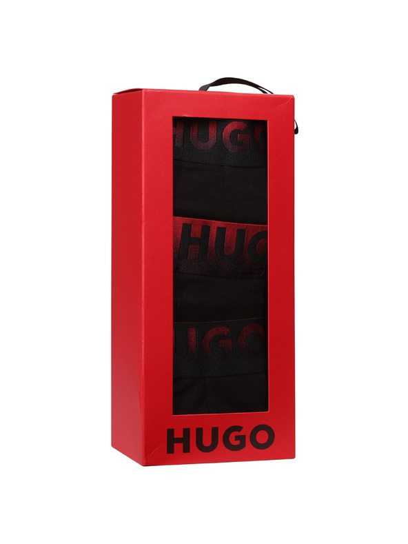 HUGO Háromdarabos szett - HUGO férfi boxeralsó fekete