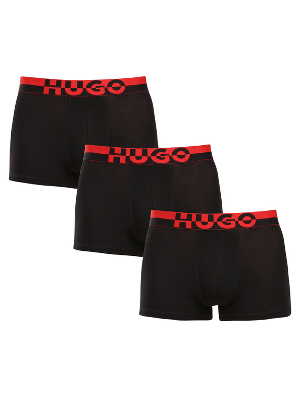 HUGO Háromdarabos szett - HUGO férfi boxeralsó fekete