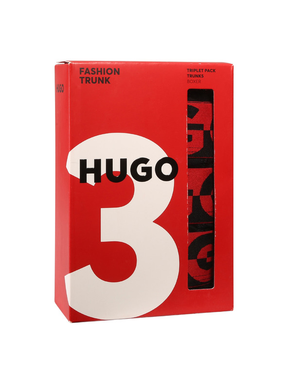 HUGO Háromdarabos szett - HUGO férfi boxeralsó fekete