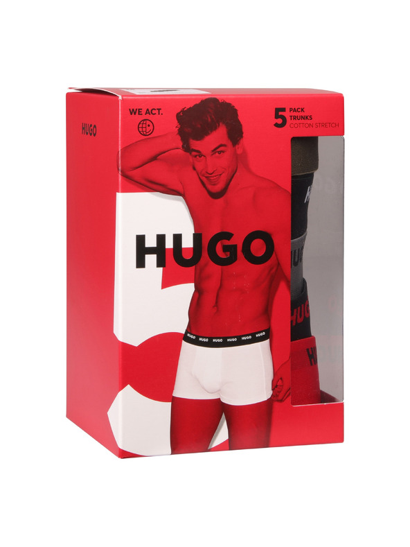 HUGO Ötdarabos szett - HUGO férfi boxeralsó fekete