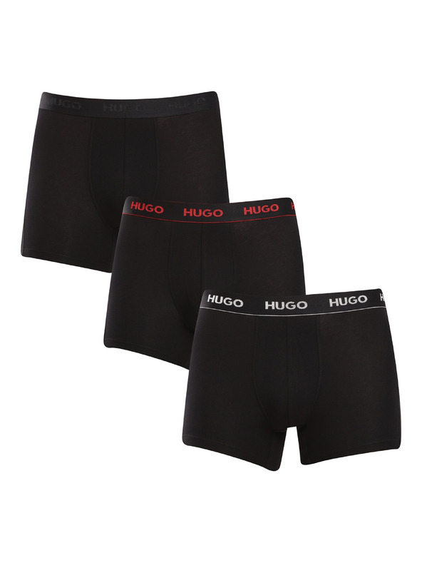 HUGO Háromdarabos szett - HUGO férfi boxeralsó fekete