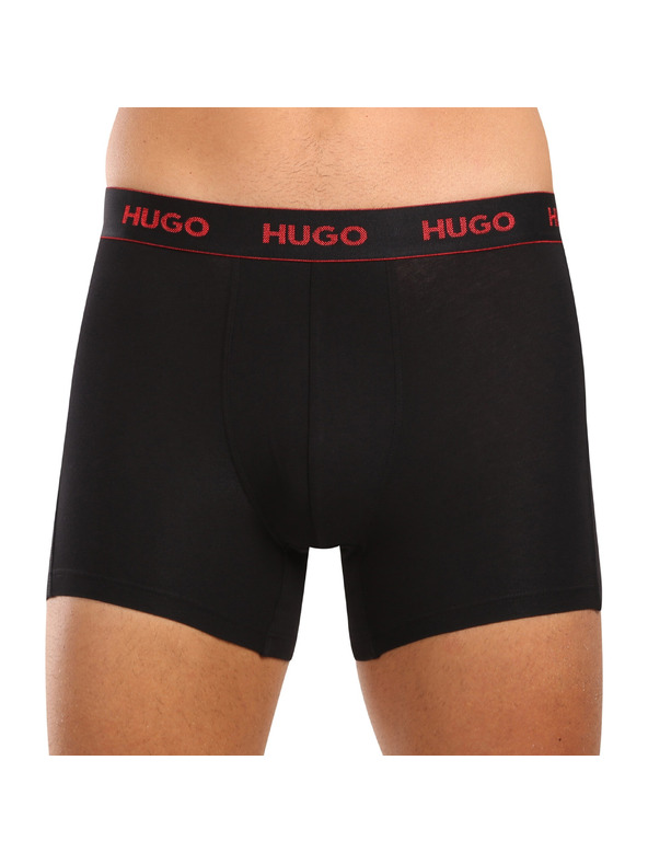 HUGO Háromdarabos szett - HUGO férfi boxeralsó fekete