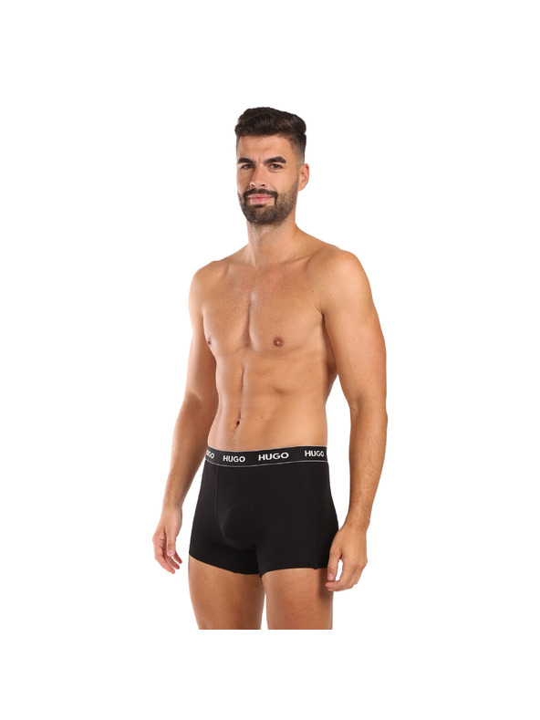HUGO Háromdarabos szett - HUGO férfi boxeralsó fekete