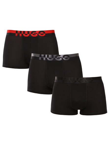 HUGO Háromdarabos szett - HUGO férfi boxeralsó fekete