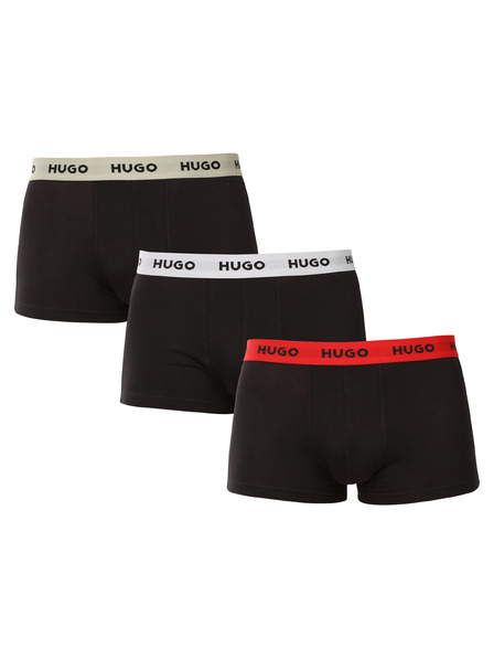 HUGO Háromdarabos szett - HUGO férfi boxeralsó fekete