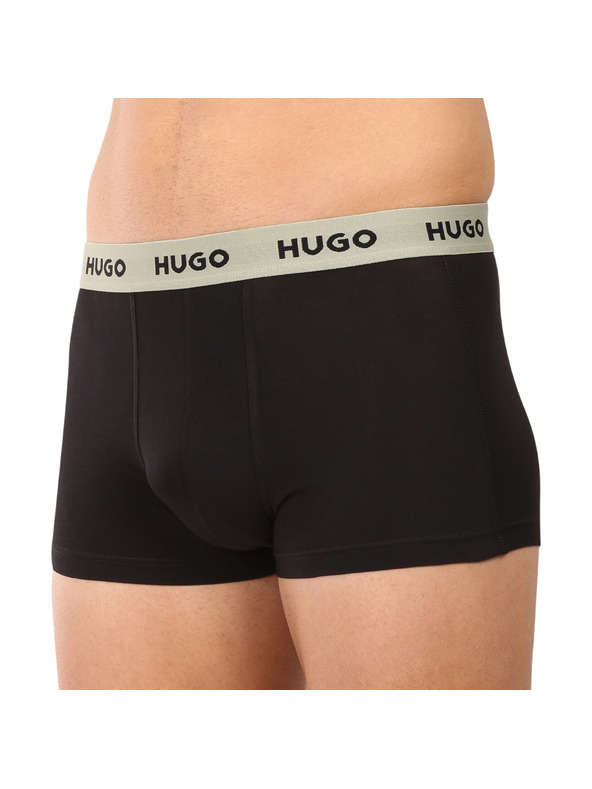 HUGO Háromdarabos szett - HUGO férfi boxeralsó fekete