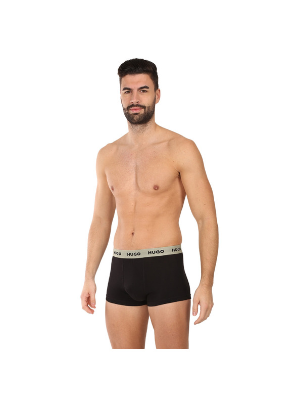 HUGO Háromdarabos szett - HUGO férfi boxeralsó fekete