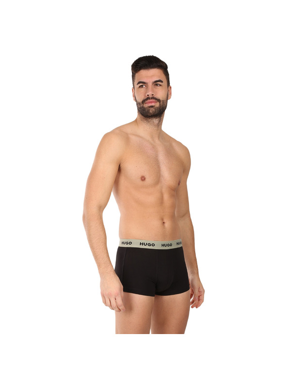 HUGO Háromdarabos szett - HUGO férfi boxeralsó fekete