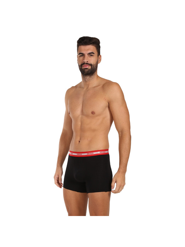 HUGO Háromdarabos szett - HUGO férfi boxeralsó fekete