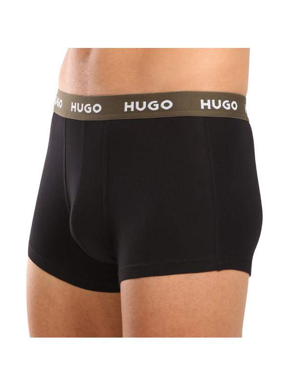 HUGO Háromdarabos szett - HUGO férfi boxeralsó fekete