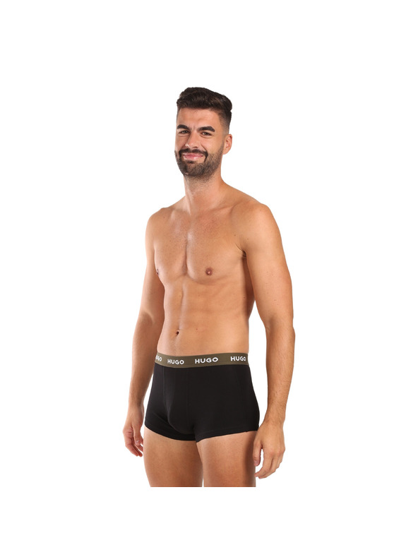 HUGO Háromdarabos szett - HUGO férfi boxeralsó fekete