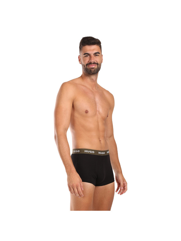 HUGO Háromdarabos szett - HUGO férfi boxeralsó fekete