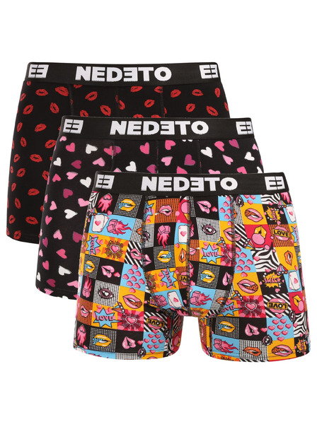 Nedeto Három darabos szett - Nedeto Valentin férfi boxeralsó többszínű