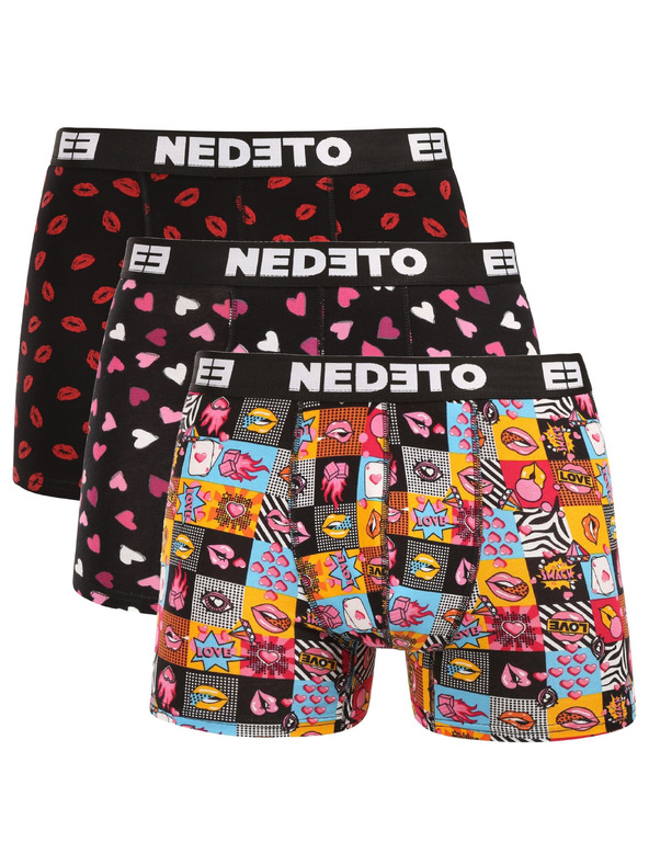 Nedeto Három darabos szett - Nedeto Valentin férfi boxeralsó többszínű