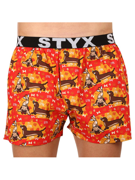 Styx Három darabos szett - férfi boxeralsó Styx art sportgumi többszínű