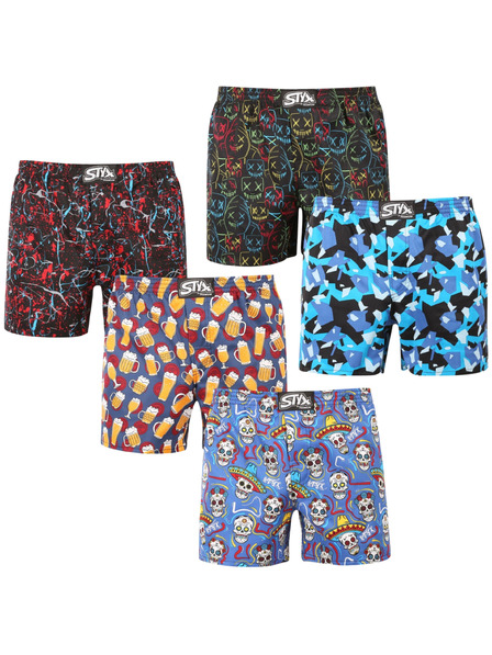 Styx Öt darabos készlet - férfi boxer Styx prémium art klasszikus gumi