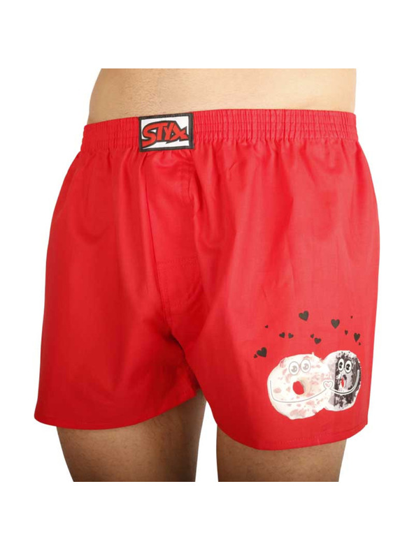 Styx Férfi boxer Styx art klasszikus gumi fánkok piros