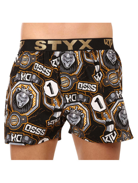 Styx Férfi boxer Styx art / KTV sportgumi - fekete gumi