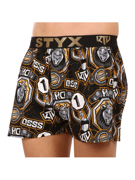Styx Férfi boxer Styx art / KTV sportgumi - fekete gumi