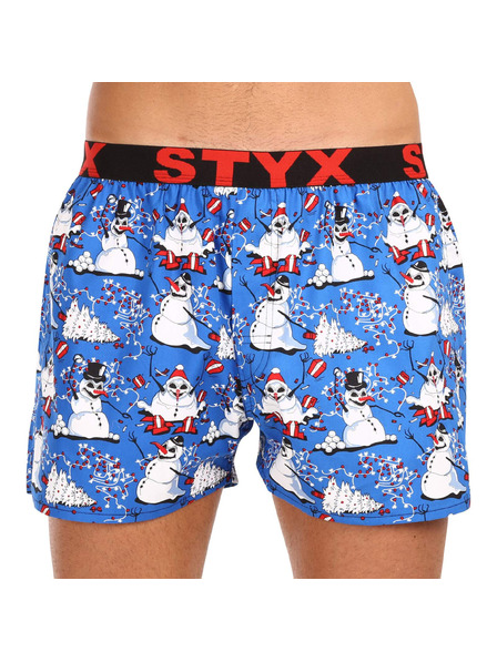 Styx Férfi boxer Styx art sportgumi Karácsony hóemberek