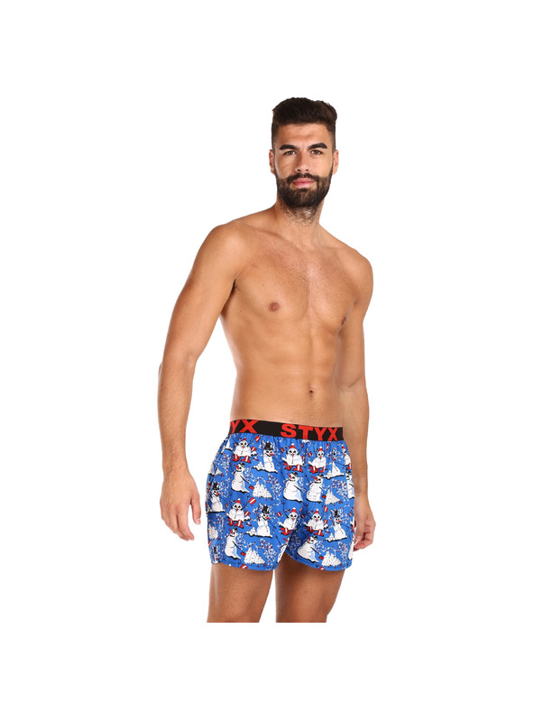 Styx Férfi boxer Styx art sportgumi Karácsony hóemberek