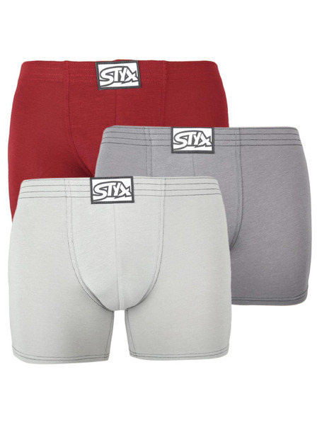 Styx Három darabos készlet - férfi boxeralsó Styx long klasszikus gumi