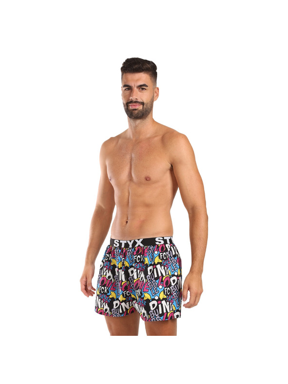 Styx Styx art férfi boxer briefs sportgumi Pink Bubble