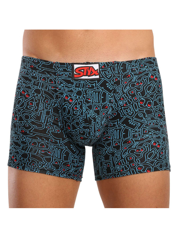 Styx Hármas csomag - férfi boxer Styx long art klasszikus gumi többszínű