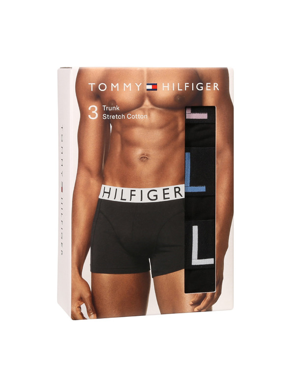 Tommy Hilfiger Hármas szett - Tommy Hilfiger férfi boxeralsó fekete
