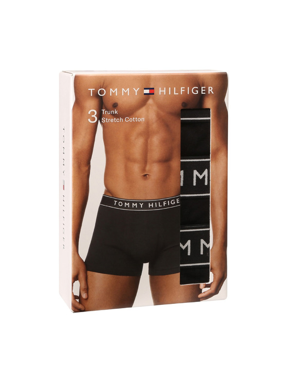 Tommy Hilfiger Hármas szett - Tommy Hilfiger férfi boxeralsó fekete