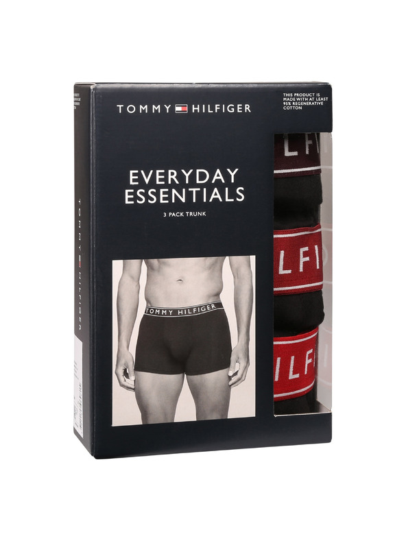 Tommy Hilfiger Hármas szett - Tommy Hilfiger férfi boxeralsó fekete