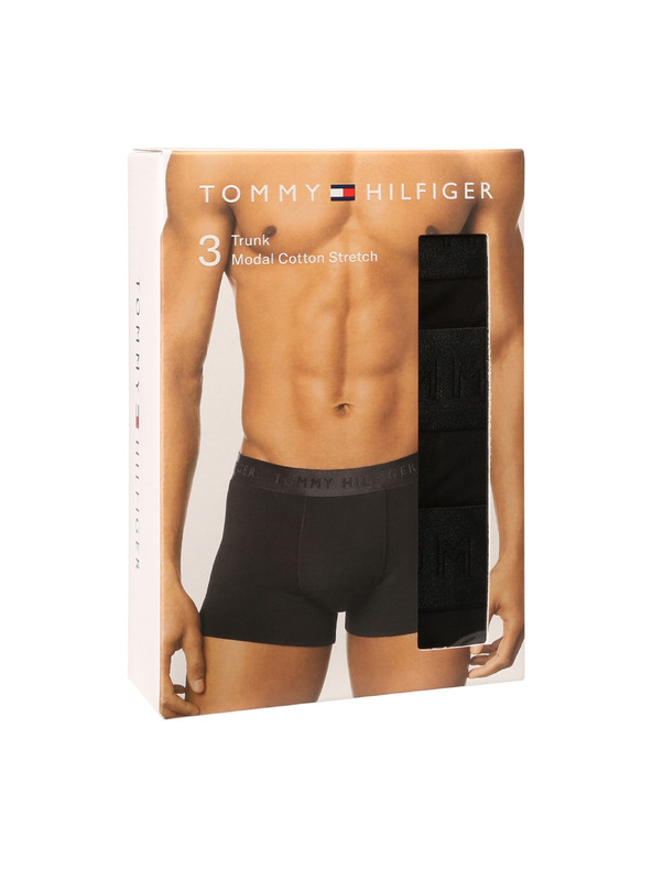 Tommy Hilfiger Hármas szett - Tommy Hilfiger férfi boxeralsó fekete