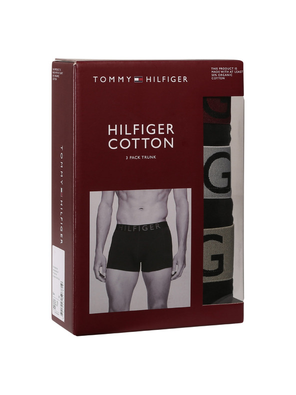 Tommy Hilfiger Hármas szett - Tommy Hilfiger férfi boxeralsó fekete