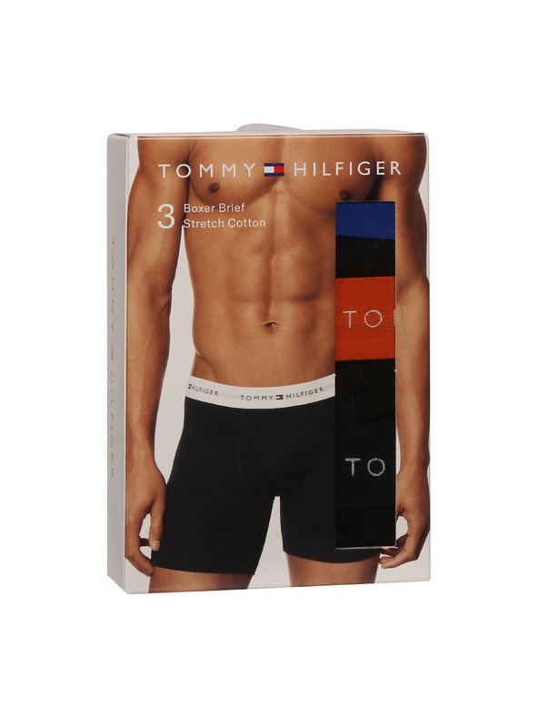 Tommy Hilfiger Hármas szett - Tommy Hilfiger férfi boxeralsó fekete