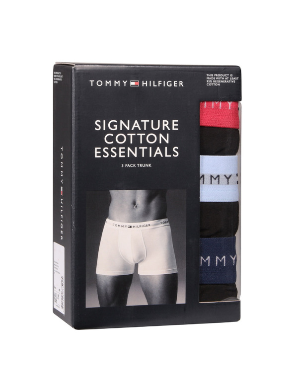Tommy Hilfiger Hármas szett - Tommy Hilfiger férfi boxeralsó fekete