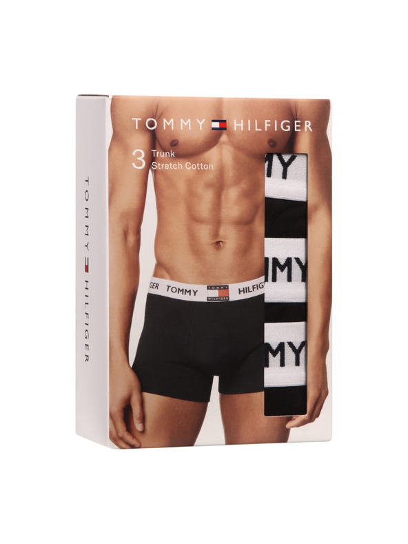 Tommy Hilfiger Hármas szett - Tommy Hilfiger férfi boxeralsó fekete