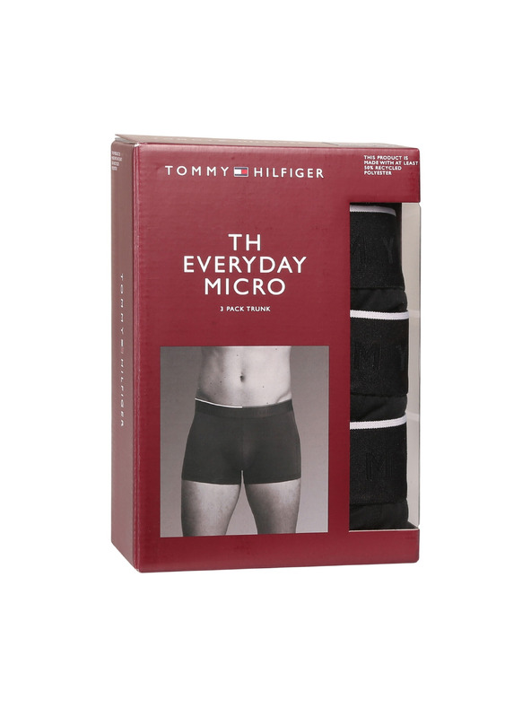 Tommy Hilfiger Hármas szett - Tommy Hilfiger férfi boxeralsó fekete