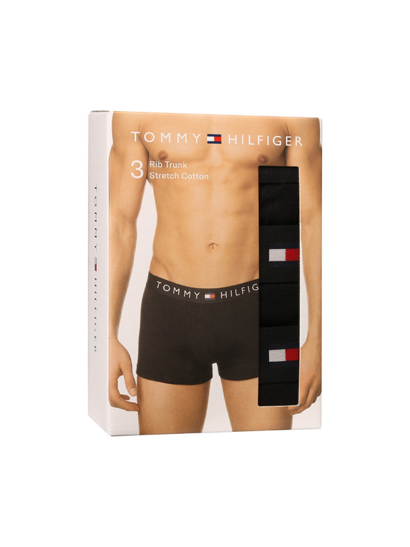 Tommy Hilfiger Hármas szett - Tommy Hilfiger férfi boxeralsó fekete