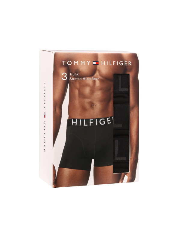 Tommy Hilfiger Hármas szett - Tommy Hilfiger férfi boxeralsó fekete